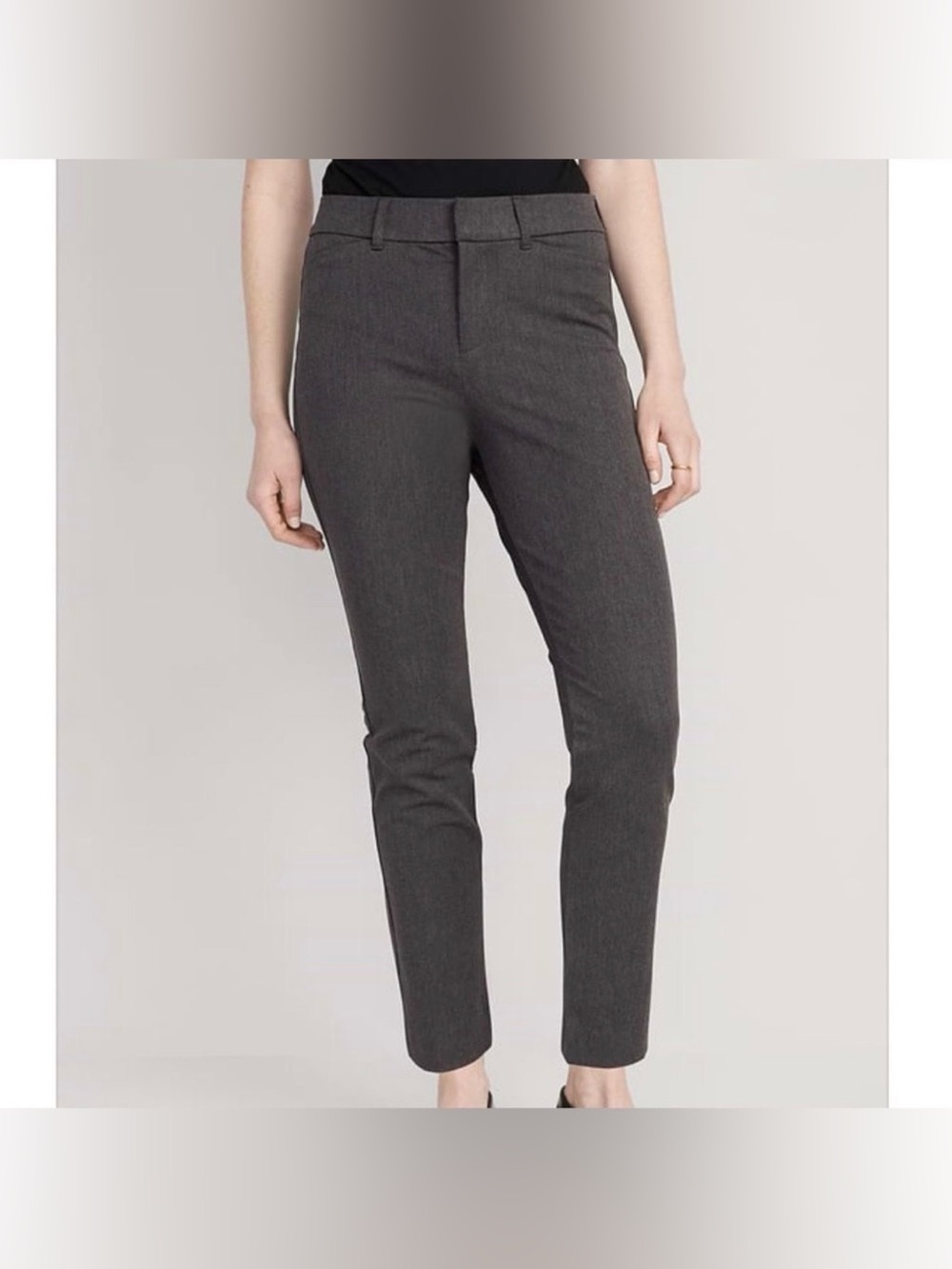 Old Navy NWT High Rise Skinny Pixie Pants Dark Heathered Gray 10